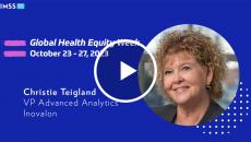 Christie Teigland, vice president of research science and advanced analytics at Inovalon. Christie Teigland, vice president of research science and advanced analytics at Inovalon.