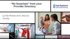 “No Surprises” from your Provider Directory
