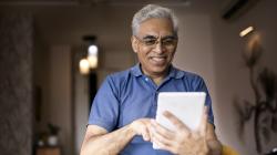 Person using tablet Person using tablet