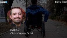 Karl Ulfers at DUOS_Wheelchair rider on sidewalk by FluxFactory / Creatas Video / Getty Images Karl Ulfers at DUOS_Wheelchair rider on sidewalk by FluxFactory / Creatas Video / Getty Images