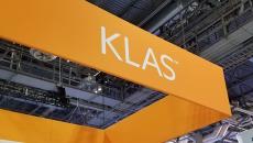 KLAS booth sign at HIMSS Global Conference KLAS booth sign at HIMSS Global Conference