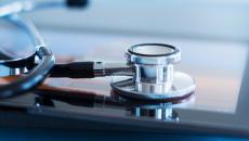 Stethoscope on a tablet Stethoscope on a tablet