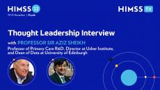 Bruce Steinberg and professor Sir Aziz Sheikh, director of the Usher Institute and dean of data at the University of Edinburgh Bruce Steinberg and professor Sir Aziz Sheikh, director of the Usher Institute and dean of data at the University of Edinburgh